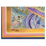 Raphael Abecassis Kabbalistic "King David" Lithograph