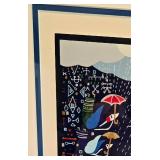 Signed and Numbered Raphael Abecassis "Winter" Lithograph