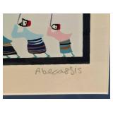 Signed and Numbered Raphael Abecassis "Winter" Lithograph