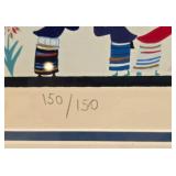Signed and Numbered Raphael Abecassis "Winter" Lithograph