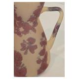 Stunning Vintage Israel Rueven Hebron Blown Glass Pitcher