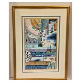 Signed and Numbered Raphael Abecassis "Summer" Lithograph