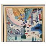 Signed and Numbered Raphael Abecassis "Summer" Lithograph