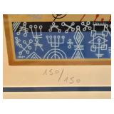 Signed and Numbered Raphael Abecassis "Summer" Lithograph