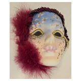 Pair of Plaster-Cast Mardi Gras Masks