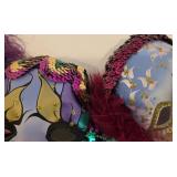 Pair of Plaster-Cast Mardi Gras Masks