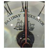 Pair of Pottery Barn Railway Regulator Clock Replicas