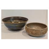Pair of Earthy Pottery Bowls