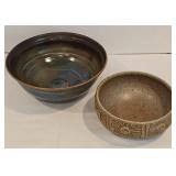 Pair of Earthy Pottery Bowls