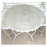 Wonderful White Vintage Table and Two Chairs