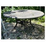 Metal Table with Four Chairs