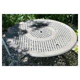 Metal Table with Four Chairs