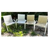 Metal Table with Four Chairs