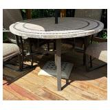 Patio Table with Four Chairs and Umbrella