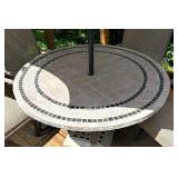 Patio Table with Four Chairs and Umbrella