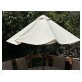 Patio Table with Four Chairs and Umbrella