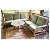 Kingsley-Bate Patio Sofa, Loveseat and Table