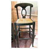 Pair of Pottery Barn Caned Seat Stools
