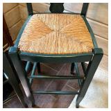 Pair of Pottery Barn Caned Seat Stools