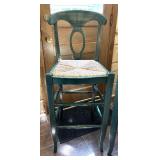 Pair of Pottery Barn Caned Seat Stools