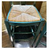 Pair of Pottery Barn Caned Seat Stools