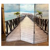3 Panel Double Sided Canvas Screen