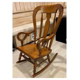 Beautiful Vintage Wooden Rocking Chair