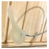 Adjustable Orchid Frosted Glass Polished Chrome Lamp by Searchlight