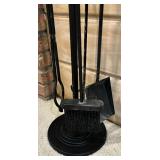 Brass Handled Fireplace Set