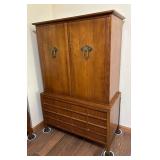Vintage Mid Century Modern Armoire