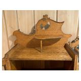 Vintage Victorian Side by Side Secretary and Glass Front Cabinet