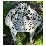 Petite Cast Iron Bench and Chair