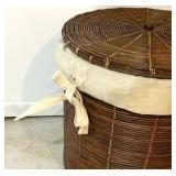 Lovely Lined Basket with Lid