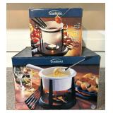 Trudeau Cheese and Chocolate Fondue Pots with Accessories