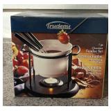 Trudeau Cheese and Chocolate Fondue Pots with Accessories