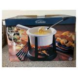 Trudeau Cheese and Chocolate Fondue Pots with Accessories