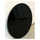 Black Glass Table Top / Decor