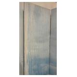 Double Sided Seaside Three Panel Canvas Screen