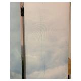 Double Sided Seaside Three Panel Canvas Screen