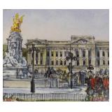 "The Guards at Buckingham Palace" Limited Edition Unframed Print by Dorothy Lloyd Griffiths