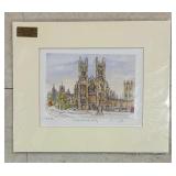 "Westminster Abby" Limited Edition Unframed Print by Dorothy Lloyd Griffiths