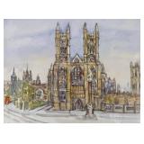 "Westminster Abby" Limited Edition Unframed Print by Dorothy Lloyd Griffiths
