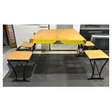 Awesome Vintage Portable Picnic Table for Four