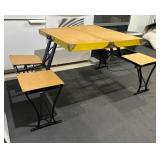 Awesome Vintage Portable Picnic Table for Four