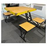 Awesome Vintage Portable Picnic Table for Four