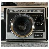 Kodak X-45 Instamatic Camera with Case and Flash Bulbs