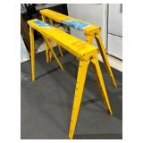 Two Crawford Adjustable Height Saw Horses