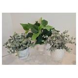 Faux Potted Plant Grouping