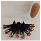 Distinctive Mid-Century Modern Cast Iron & Terra Cotta Menorah and More