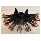 Distinctive Mid-Century Modern Cast Iron & Terra Cotta Menorah and More